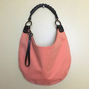 Gap Vintage Y2K Coral Pink Canvas Shoulder Bag Coastal Surf